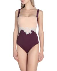 Valentino One-piece Swimsuit - Purple