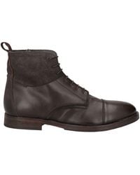 Moma - Dark Ankle Boots Leather - Lyst