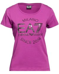 EA7 - T-Shirt Cotton, Elastane - Lyst