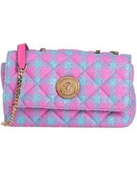 Versace - Cross-Body Bag Calfskin, Virgin Wool, Polyamide - Lyst