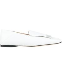 Sergio Rossi - Embellished Leather Square-Toe Loafers - Lyst