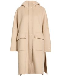 Paltò - Sand Coat Wool, Nylon - Lyst