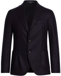 Drumohr - Midnight Blazer Virgin Wool - Lyst