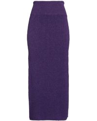 CESAR CASIER - Maxi Skirt Polyamide, Wool, Alpaca Wool, Elastane - Lyst