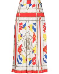 MSGM Gonna longuette - Bianco