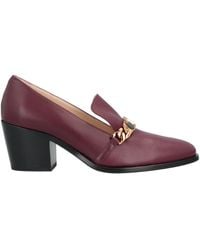 Tod's - Plum Loafers Calfskin - Lyst