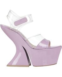 Casadei - Lilac Sandals Leather, Pvc - Lyst