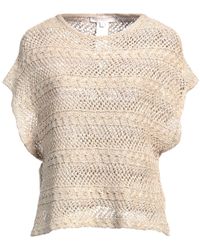 Antonelli - Sand Sweater Polyester, Linen, Cotton, Viscose - Lyst