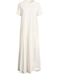Labo.art - Ivory Midi Dress Cotton - Lyst