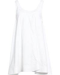 Loewe - Mini Dress Cotton, Calfskin - Lyst