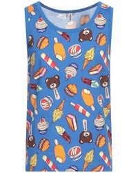 Moschino - Tank Top Cotton, Elastane - Lyst