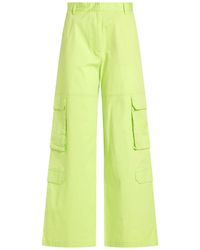 Manuel Ritz - Lime Pants Cotton, Elastane - Lyst