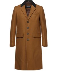 Manteau à fermeture zippée décalée Cuir Neil Barrett pour homme en coloris Noir Homme Vêtements Manteaux Manteaux courts 