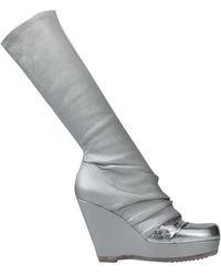 Rick Owens Stiefel - Mettallic