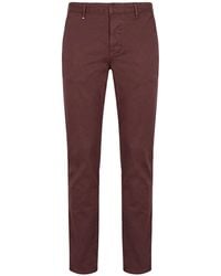 Berna - Plum Pants Cotton, Elastane - Lyst