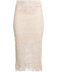 Peserico - Midi Skirt Linen, Cotton - Lyst
