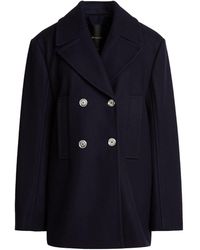 Pinko - Coat Wool, Polyester, Nylon, Polyurethane - Lyst