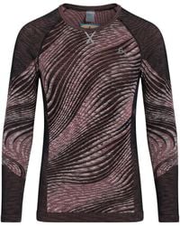 Odlo - Rust T-Shirt Recycled Polyester, Recycled Polyamide, Polyamide, Recycled Elastane, Elastane - Lyst