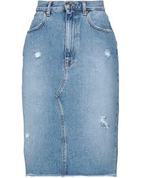 People - Denim Skirt - Lyst