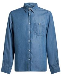 Officine Generale - Denim Shirt - Lyst