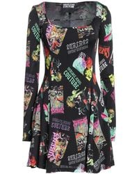 Versace Jeans Couture - Mini Dress Viscose, Elastane - Lyst