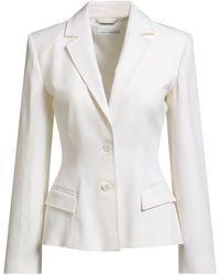 Alberta Ferretti - Ivory Blazer Virgin Wool, Polyamide, Elastane - Lyst
