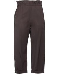Hache - Dark Pants Polyester, Virgin Wool, Elastane - Lyst