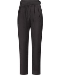 Nenette - Charcoal Pants Polyester, Viscose, Elastane - Lyst