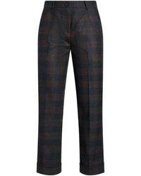 Via Masini 80 - Slate Pants Virgin Wool, Elastane, Polyester - Lyst