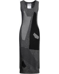 Moschino - Midi Dress Cotton, Virgin Wool, Alpaca Wool, Polyamide, Elastane - Lyst