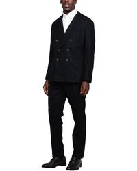 Giorgio Armani Wolle Anzug mit schmalem Schnitt in Grau für Herren Herren Bekleidung Anzüge Zweiteilige Anzüge 