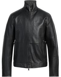 ARMANI EXCHANGE - Jacket Lambskin - Lyst