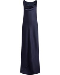 BLUE BROTHERS - Midnight Maxi Dress Polyester - Lyst