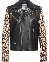 Moschino - Couture Jacket Sheepskin, Cotton, Viscose, Polyamide, Elastane - Lyst