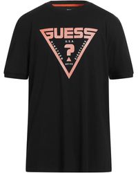 Guess - T-Shirt Cotton, Elastane - Lyst