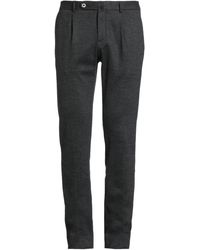 GTA IL PANTALONE - Charcoal Pants Cotton, Virgin Wool, Acrylic - Lyst