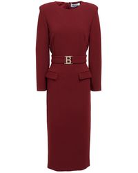 Blugirl Blumarine - Midi Dress Polyester, Viscose, Elastane - Lyst