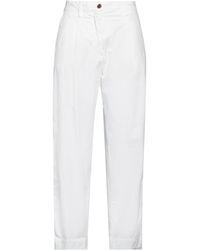 White Sand - Pants Cotton, Elastane - Lyst