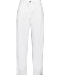 White Sand - Pants Cotton, Elastane - Lyst