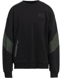EA7 - Sweatshirt Cotton, Elastane - Lyst