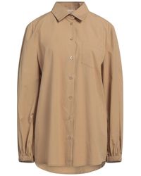 Semicouture - Camel Shirt Cotton, Elastane - Lyst