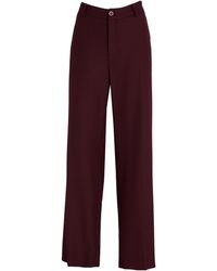 Xandres - Burgundy Pants Recycled Polyester, Viscose, Wool, Elastane - Lyst