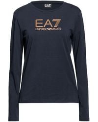 EA7 - T-Shirt Cotton, Elastane - Lyst