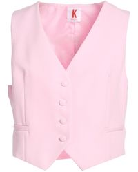 Kontatto - Tailored Vest Polyester, Elastane - Lyst