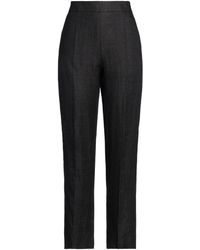 Agnona - Midnight Pants Linen - Lyst