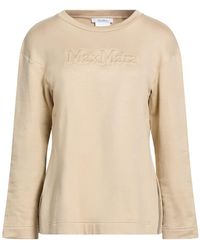Max Mara - Sand Sweatshirt Silk, Cotton, Elastane - Lyst