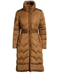 Fracomina - Camel Puffer Nylon - Lyst