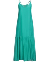 Caractere - Emerald Maxi Dress Viscose, Silk - Lyst