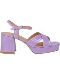 Elvio Zanon - Lilac Sandals Leather - Lyst