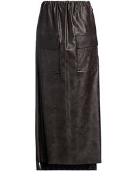 Jejia - Dark Maxi Skirt Polyurethane, Viscose - Lyst